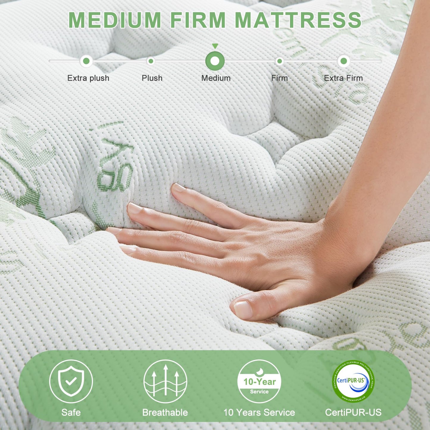 Full Mattress,12 Inch Full Size Mattresses in a Box,Memory Foam Hybrid Mattress,with Individual Pocket Spring - Pressure Relief, Motion Isolation, Cool Sleep, 75" x 54"