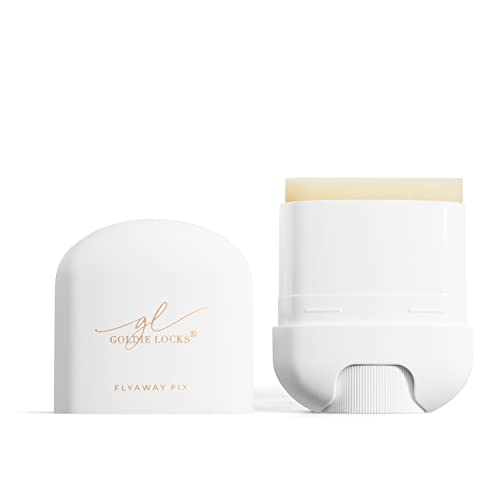 Goldie Locks Flyaway Fix Hydrating Pomade Stick for Hair & Extensions, Tames Flyaways, Styles, Defines, No Residue, Controls Frizz, Adds Shine, Smooths, Moisturizes, Non-Greasy, Lightweight, 0.5 oz