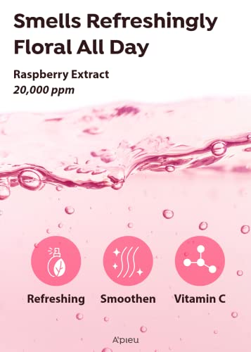 A'PIEU RASPBERRY VINEGAR HAIR MIST (3.55 fl oz) Scalp Hair Care Mist, Hair Perfume, Frizz-free, Refreshing Floral Scent All Day, Non-sticky