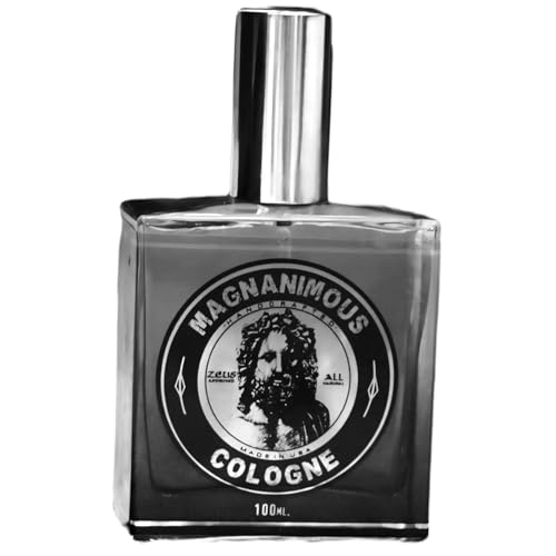 MAGNANIMOUS COLOGNE (100 ML) - "SPARTA" SCENT (GUNPOWDER, BLACK PEPPER, OAK MOSS, VANILLA, CITRON, PATCHOULI, BLACK MUSK...) SMELL MAGNANIMOUS WITH THE BEST SMELLING COLOGNE ON THE PLANET!