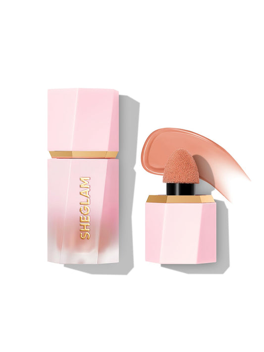 SHEGLAM Color Bloom Liquid Blush Makeup for Cheeks Matte Finish - Hush Hush