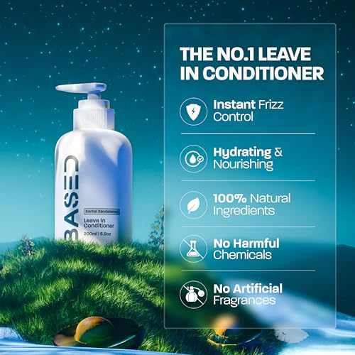 Shampoo, Conditioner & Leave-In Conditioner Deluxe Bundle with Peppermint, Coconut & Avocado Oil, Deluxe Hair Bundle for Men, Two 12 fl oz & One 6.8 fl oz Bottles (Pack of 3)