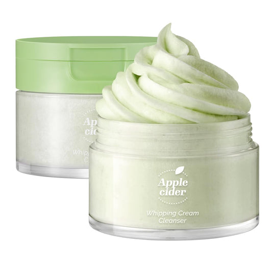 Ariul Apple Cider Whipping Cream Cleanser – Effective Pore Cleansing, Refreshing & Balancing, Rich Foam with Natural Ingredients, Korean Skin Care, 100g / 3.38 oz