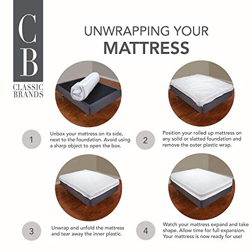 Cool Gel 10 Inch Full Size Mattress Memory Foam Medium Firm, Gel Memory Foam Mattress Full Matress Cooling, Made in the USA, 10" Depth with Pressure Relief, CertiPUR-US Certified No Fiberglass, Bed