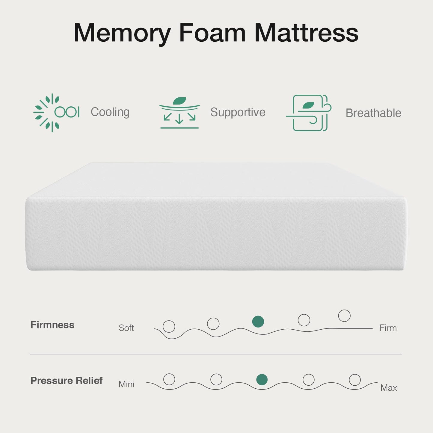 Novilla 12 Inch Queen Mattress in a Box, Gel Memory Foam Queen Size Bed Mattress for Cooling Night Sleep, Comfort Sleep & Pressure Relief, CertiPUR-US Certified
