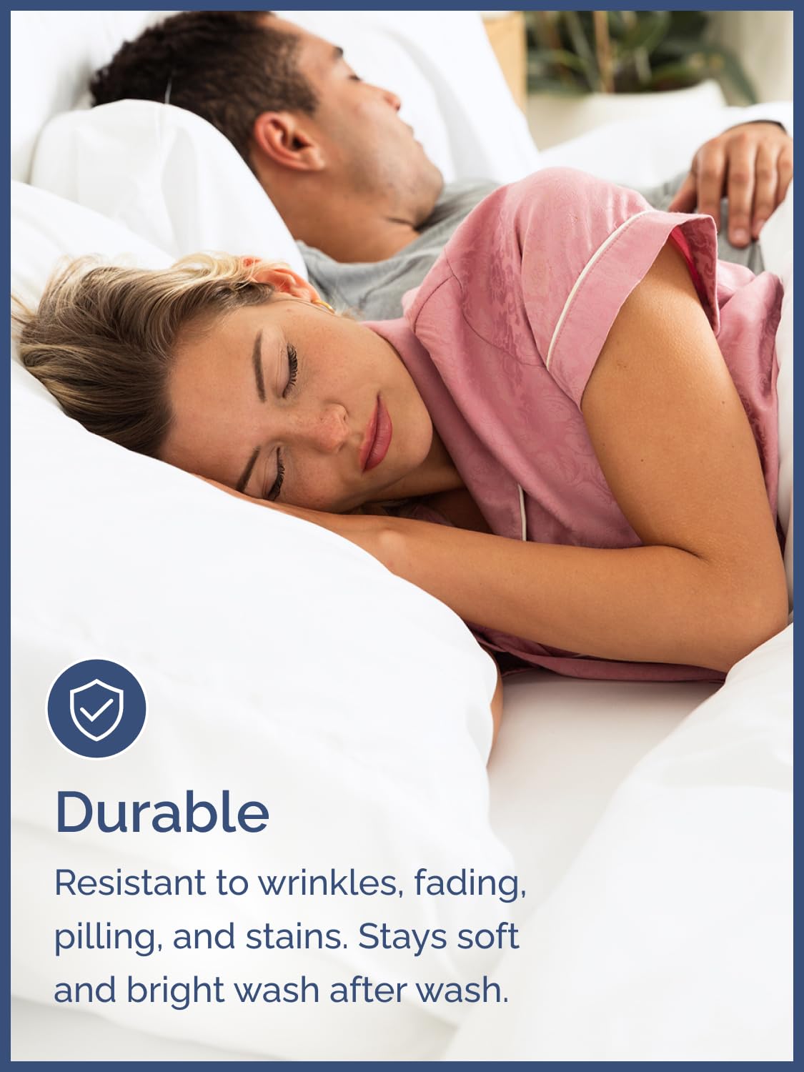 Extra Deep Pocket Queen Sheets - 4 Piece Breathable & Cooling Bed Sheets - Hotel Luxury Bed Sheet Set - Soft, Wrinkle Free & Comfy - Easily Fits Extra Deep Mattresses - Deep Pocket White Sheets Set