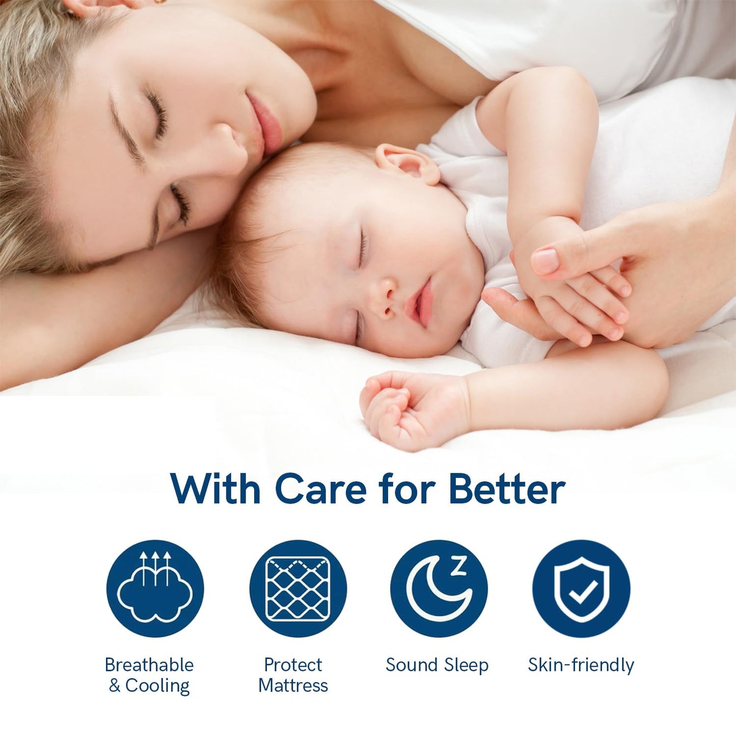 ELEMUSE Full Mattress Topper for Back Pain, Extra Thick Mattress Pad Cover, Plush Soft Pillowtop with Elastic Deep Pocket, Overfilled Down Alternative Filling