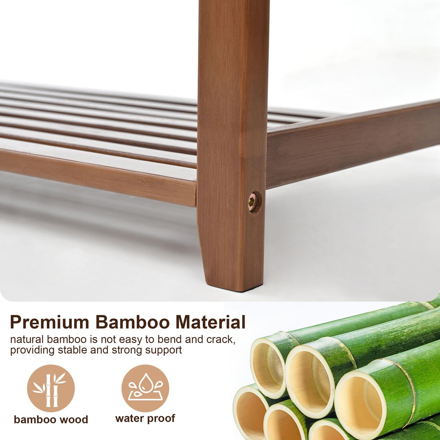 PETKABOO Shoe Rack Bench with Cushion, Shoe Rack for Front Door Entrance, Shoe Bench with Storage for Entryway Hallway Bedroom Living Room