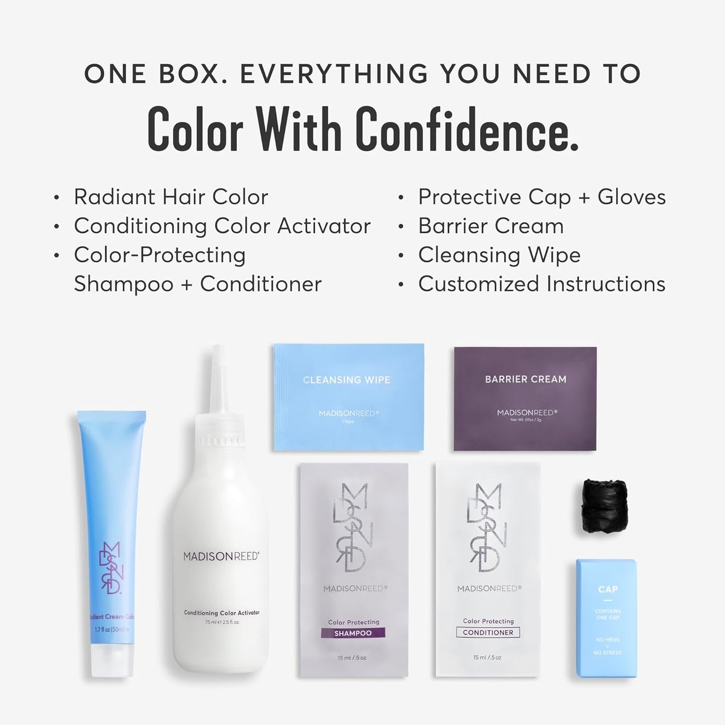Madison Reed Radiant Hair Color Kit | 7.5NNA Light Neutral Brown (Umbria Brown) 100% Maximum Gray Hair Coverage | Permanent Hair Dye for Resistant Grays | PPD-Free & Ammonia-Free |2 Pack