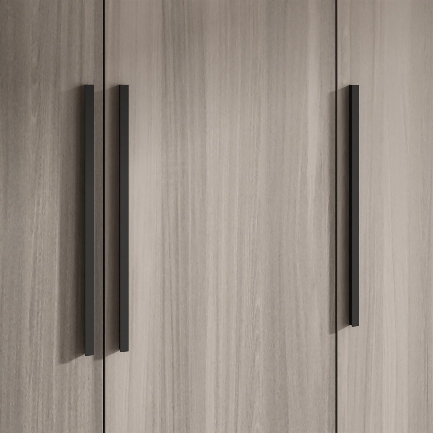 Hitow Large Wardrobe Armoire Closet with 3 Doors, Freestanding Wardrobe Cabinet for Hanging Clothes, Bedroom Armoire Dresser Wardrobe Clothes Organizer, 3-Door Brown (47.2" W x 18.9" D x 70" H)