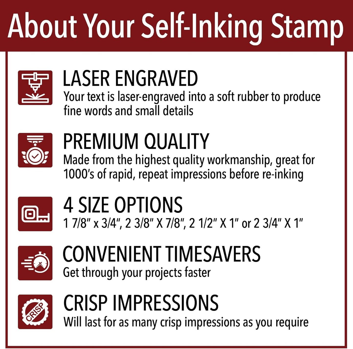 Copy Office Stamp | 4 Different Sizes | 20 Designs | Multiple Color Options | Perfect for Quick Validation of Office Documents (Copy, Large)