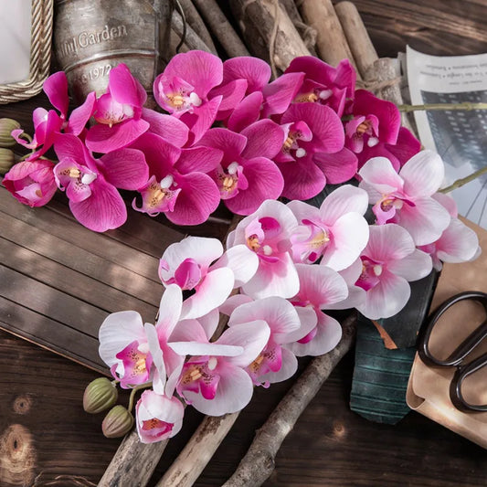 10 Heads 72CM Real Touch Orchid Flowers
