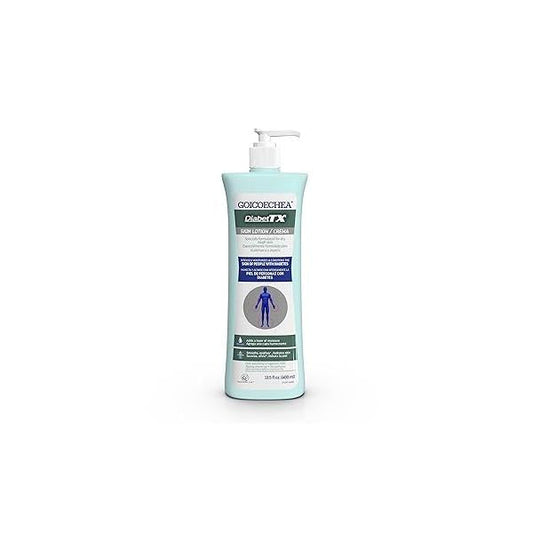 Goicoechea Diabet TX Body Lotion for Diabetic Dry Skin, Hydrating Skin Cream Women and Men, Moisturizer Hands, Legs, Body, Extra Relief, 13.5 Oz